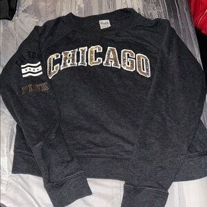 PINK Victoria's Secret Charcoal Chicago Sweater